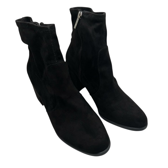 Unisa Shoes - UNISA Womens Black Faux Suede Sock Bootie Size 8M